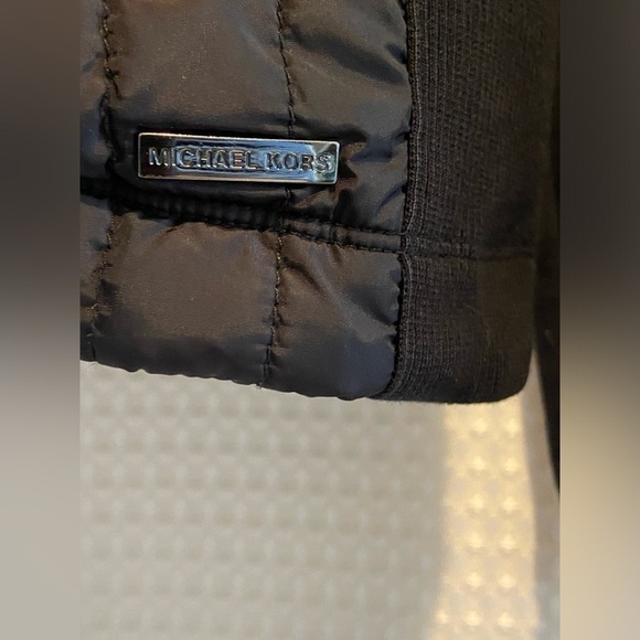 Men’s MICHAEL KORS black quilted mid season Jacket‎ size Large - Picture 3 of 13